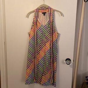 EUC 100% cotton tie neck shift dress from J. Crew